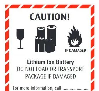 鋰<a href='http://m.lztzps.com' title='電池運(yùn)輸' >電池運(yùn)輸</a>包裝標(biāo)簽